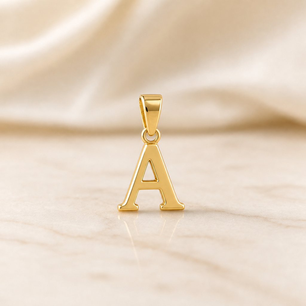 333 Gold Initial Anhänger