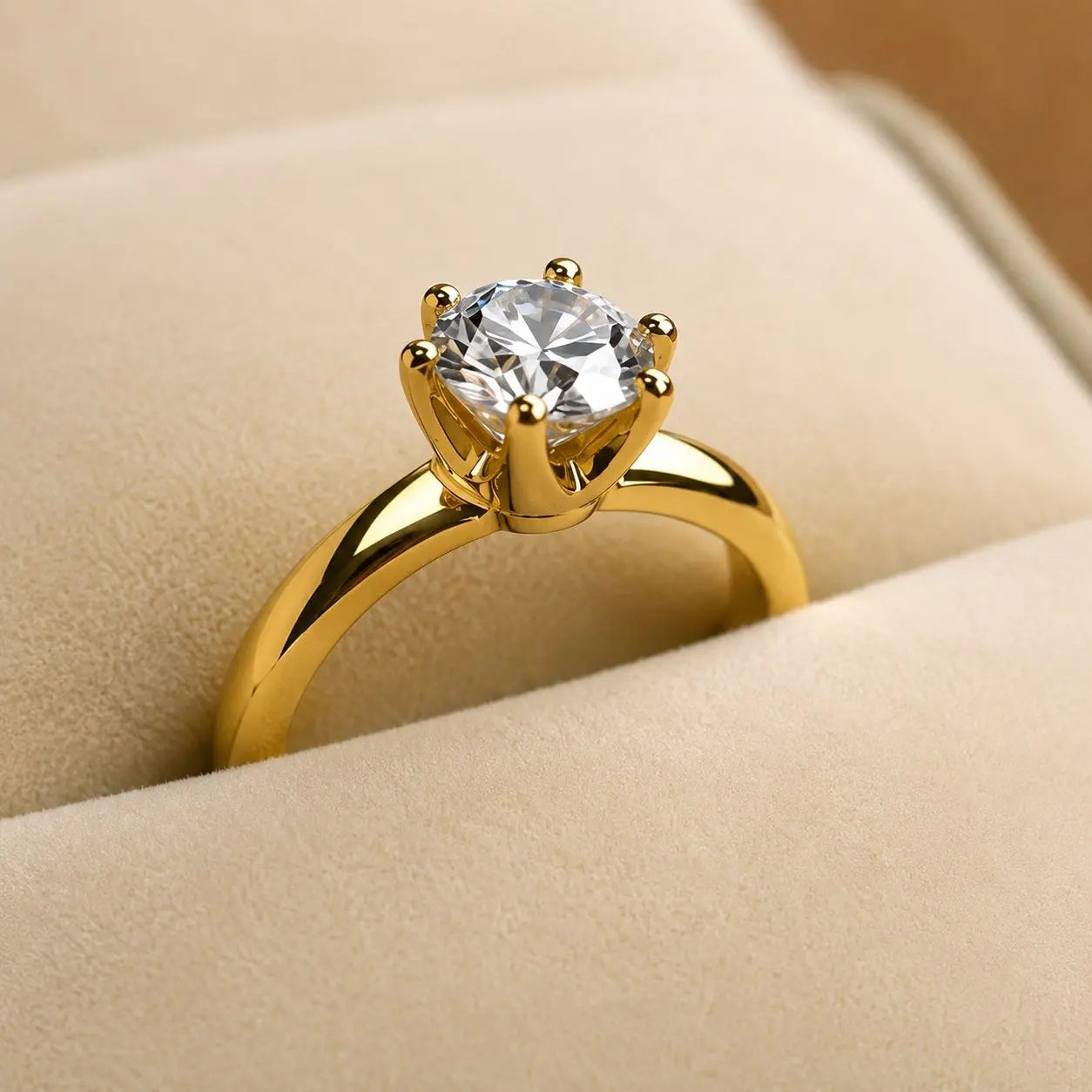 Brilliant Solitair 585 Gold Flora Diamonds