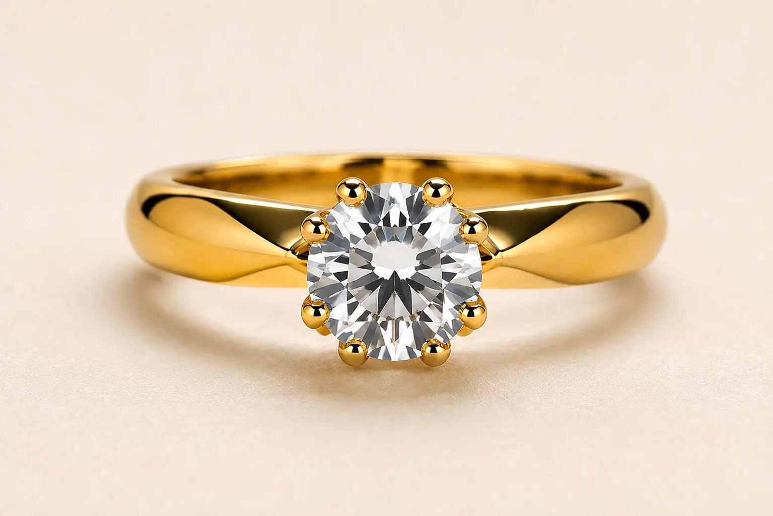 Brilliant Solitair 585 Gold Flora Diamonds