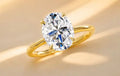 Oval Solitair Ring Damen Gold 585 Royal Diamonds