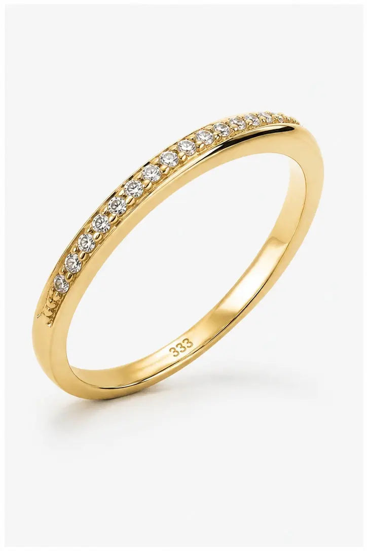 375 Gold Damenring mit 14 Zirkonia | Flora Diamonds Flora Diamonds
