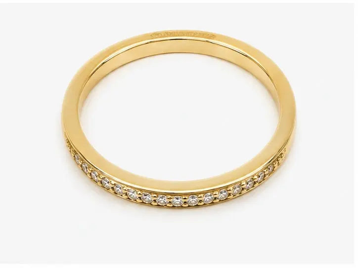 375 Gold Damenring mit 14 Zirkonia | Flora Diamonds Flora Diamonds