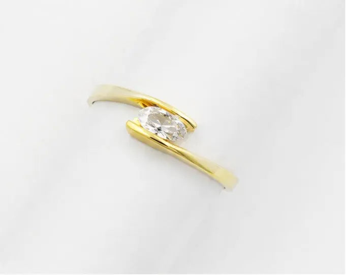 333 Gold Damenring Navetteform | Flora Diamonds Flora Diamonds