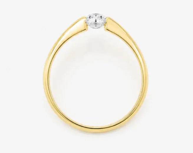 14K Gold Verlobungsring | Flora Diamonds Flora Diamonds