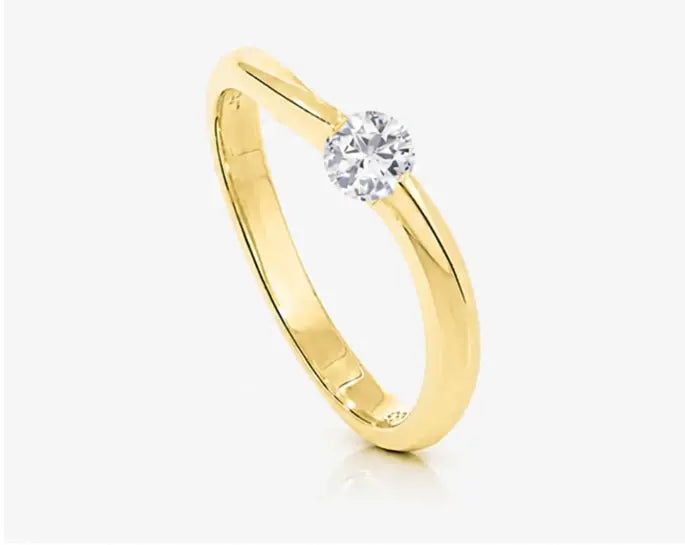 14K Gold Verlobungsring | Flora Diamonds Flora Diamonds