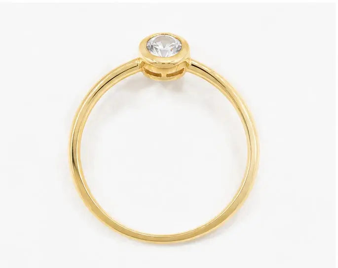 333 Gold Nuance Verlobungsring | Flora Diamonds Flora Diamonds
