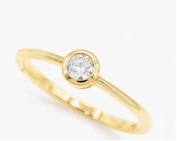 333 Gold Nuance Verlobungsring | Flora Diamonds Flora Diamonds